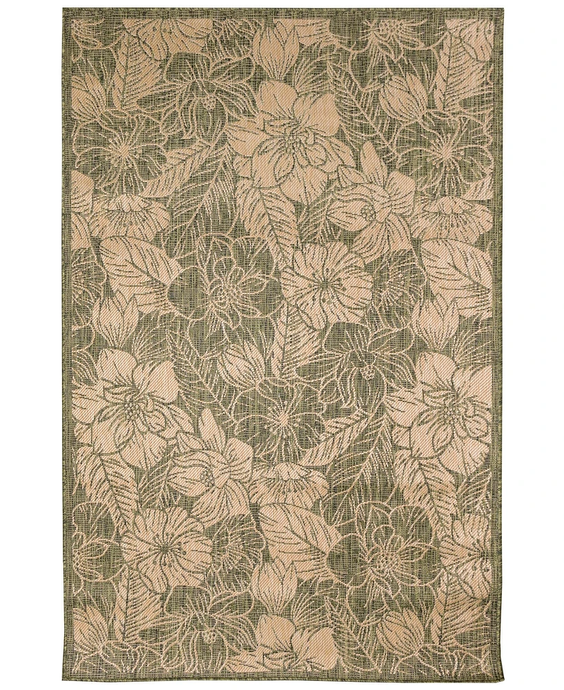 Liora Manne' Carmel Botanical 7'10"x9'10" Area Rug