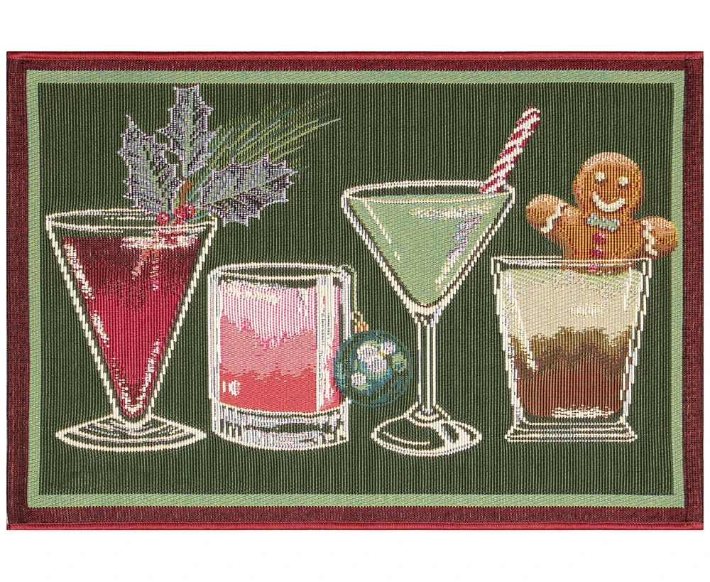 Liora Manne' Esencia Let's Get Jolly 2'x2'10" Area Rug