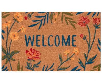 Liora Manne' Natura Floral Welcome 1'6"x2'6" Area Rug