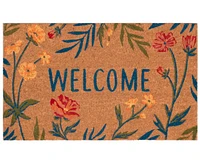 Liora Manne' Natura Floral Welcome 1'6"x2'6" Area Rug