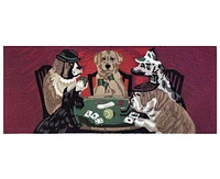 Liora Manne' Frontporch Poker Pups 2'x5' Runner Area Rug