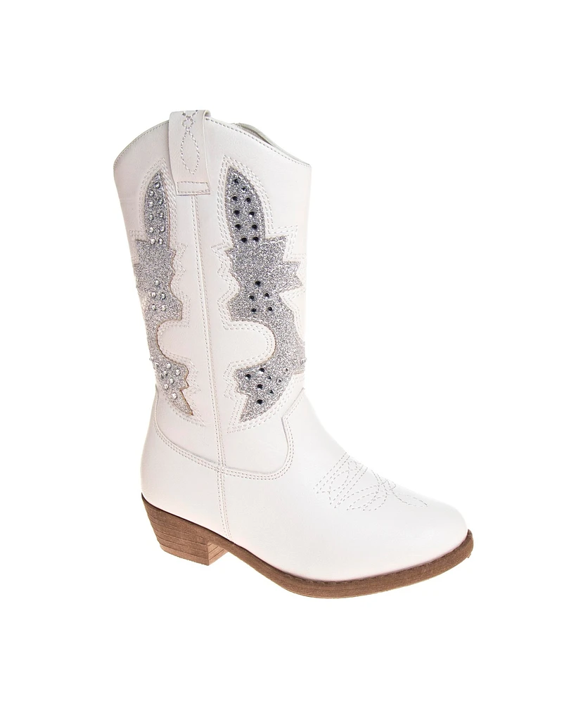 Kensie Girl Little Kids Zip-Up Cowgirl Boots