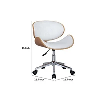 Slickblue Ergonomic Swivel Office Chair for Comfortable Seating and Productivity