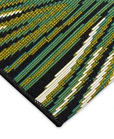 Liora Manne' Marina Palm Border 4'10"x7'6" Area Rug