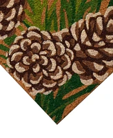 Liora Manne' Natura Pinecone Border 1'6"x2'6" Area Rug