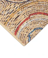 Liora Manne' Esencia Basket Circles 2'x2'10" Area Rug