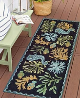 Liora Manne' Frontporch Sweet Reef 2'x5' Runner Area Rug