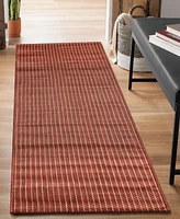 Liora Manne' Carmel Texture Stripe 1'11"x7'6" Runner Area Rug