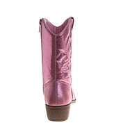 Kensie Girl Little Kids and Big Metallic Cowgirl Boots