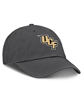 Top of the World Men's Heather Charcoal Ucf Knights Team Logo Washed Adjustable Hat