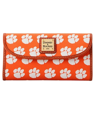 Dooney & Bourke Clemson Tigers Signature Continental Clutch