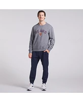 Fanatics Men's Heather Gray Chicago Bears Loop Terry Pullover Sweatshirt