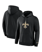 Fanatics Men's Black New Orleans Saints Legacy Fleece Pullover Hoodie