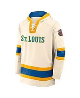 Fanatics Men's Tan St. Louis Blues 2025 Nhl Winter Classic Inside Line Fleece Pullover Hoodie