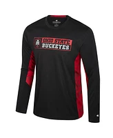 Colosseum Men's Black Ohio State Buckeyes Big Tall On Honor Long Sleeve T-Shirt