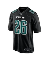 Nike Men's Saquon Barkley Carbon Black Philadelphia Eagles Fashion Game Jersey