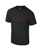 Colosseum Men's Black Alabama Crimson Tide Color Pop Active Blend T-Shirt