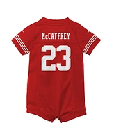 Nike Baby Boys and Girls Christian McCaffrey Scarlet San Francisco 49ers Game Romper Jersey