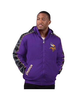 Starter Men's Purple Minnesota Vikings Thursday Night Gridiron Full-Zip Jacket