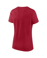 Logo Athletic Women's Scarlet San Francisco 49ers Lean T-Shirt