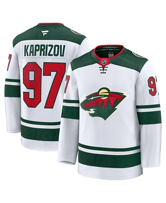 Fanatics Men's Kirill Kaprizov White Minnesota Wild Away Premium Jersey