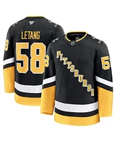 Fanatics Men's Kris Letang Black Pittsburgh Penguins Alternate Premium Jersey