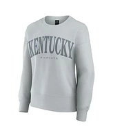 Fanatics Women's Gray Kentucky Wildcats Supersoft Flow Fleece Pullover Sweatshirt