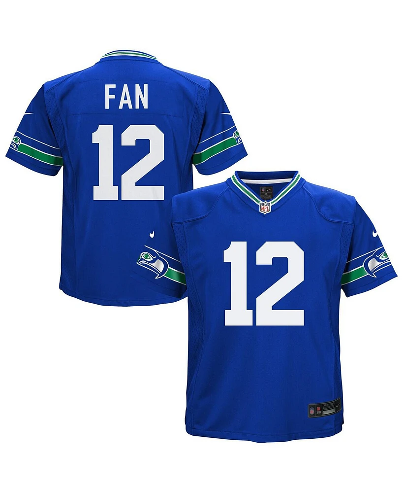 Nike Preschool 12th Fan Royal Seattle Seahawks Alternate Game Jersey