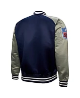 Mitchell & Ness Men's Deion Sanders Navy Dallas Cowboys Retired Player Graphic Full-Zip Satin Jacket