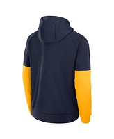 Nike Men's Navy West Virginia Mountaineers Fitness Performance Pullover Hoodie