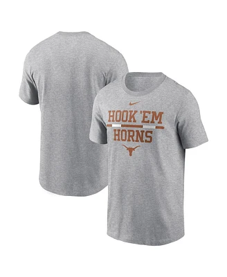 Nike Men's Heather Gray Texas Longhorns Dna Lockup T-Shirt