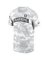 Nike Men's White Las Vegas Raiders 2024 Salute To Service Big Tall Performance T-Shirt