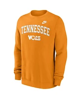 Nike Men's Tennessee Orange Volunteers Legacy Classic Tackle Twill Embroidered Arch Over Logo Pullover Sweatshirt