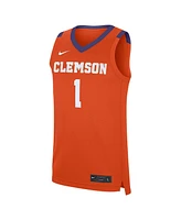 Nike Men's 1 Orange Clemson Tigers Road Replica Jersey