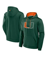 Fanatics Men's Green Miami Hurricanes Defender Dot Faded Primary Pullover Hoodie