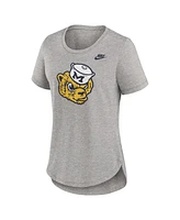 Nike Women's Heather Gray Michigan Wolverines Legacy Tri-Blend T-Shirt