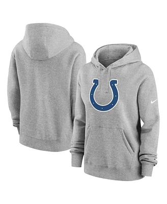 Nike Women's Heather Gray Indianapolis Colts Club Fleece Pullover Hoodie