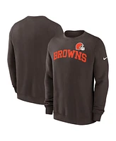 Nike Men's Brown Cleveland Browns Club Pullover Sweatshirt