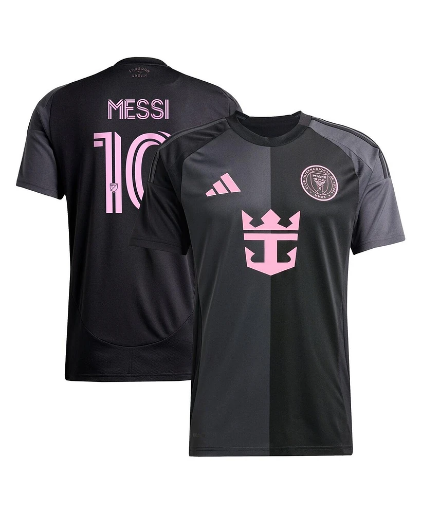 Adidas Men's Lionel Messi Black Inter Miami Cf 2025 The Fortitude Kit Replica Player Jersey