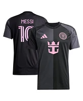 Adidas Men's Lionel Messi Black Inter Miami Cf 2025 The Fortitude Kit Replica Player Jersey