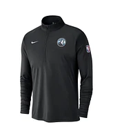 Nike Men's Black Minnesota Timberwolves 2024/25 City Edition Authentic Coaches Performance Half-Zip Top