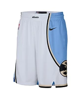 Nike Men's White Atlanta Hawks 2024/25 City Edition Swingman Shorts