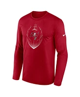 Nike Men's Red Tampa Bay Buccaneers Legend Icon Long Sleeve T-Shirt