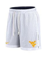 Nike Men's White/Navy West Virginia Mountaineers Primetime Reversible Performance Shorts