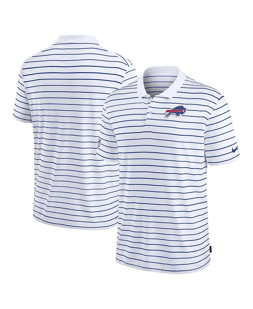 Nike Men's White Buffalo Bills Sideline Lock Up Victory Performance Polo