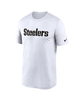 Nike Men's White Pittsburgh Steelers Legend Wordmark Performance T-Shirt