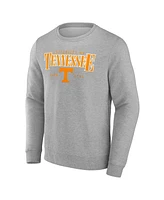 Fanatics Men's Gray Tennessee Volunteers True Classics Act Fast Fleece Pullover Sweatshirt