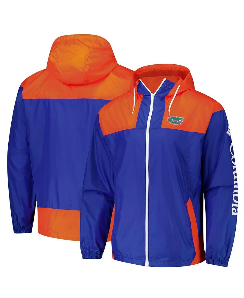 Columbia Men's Royal Florida Gators Flash Challenger Ii Omni-Shade Full-Zip Windbreaker Jacket