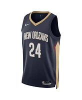 Nike Men's and Women's Hawkins Navy New Orleans Pelicans Swingman Jersey - Icon Edition