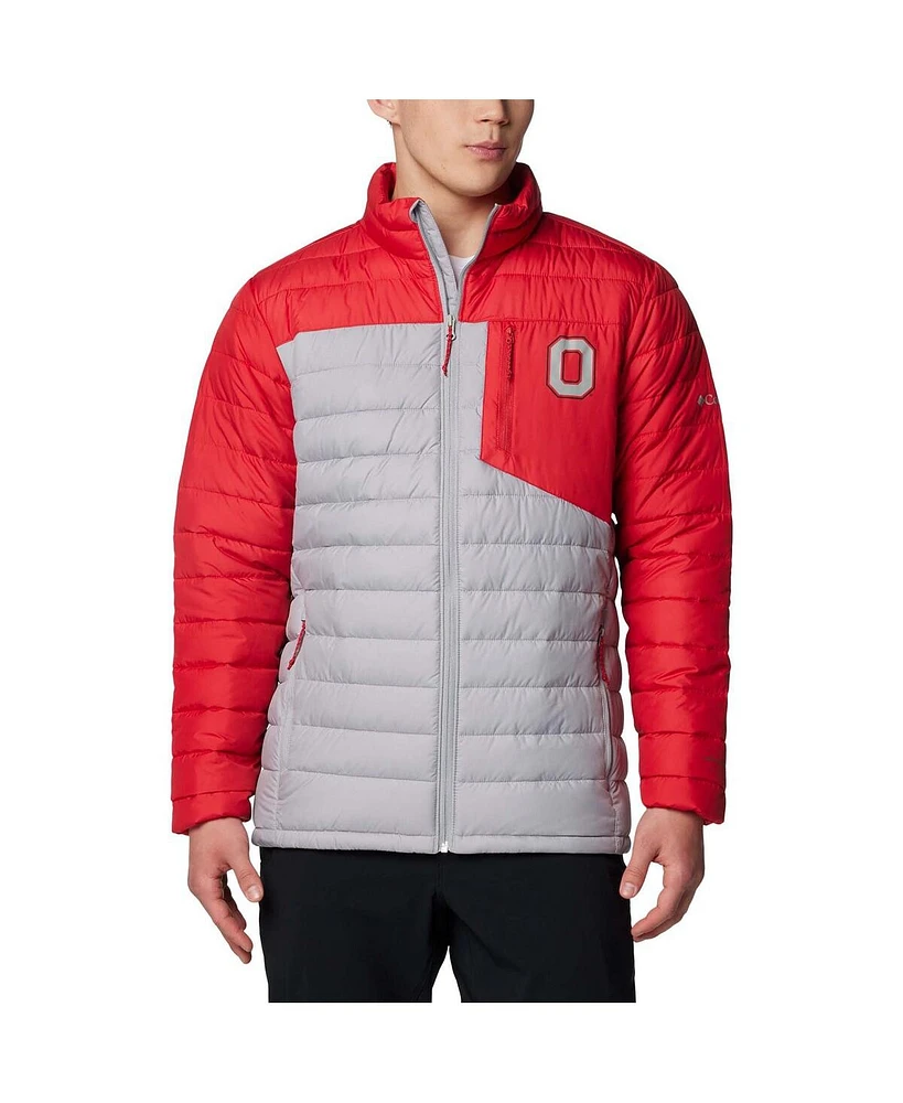 Columbia Men's Gray Ohio State Buckeyes Double Blitz Omni-Heat Infinity Insulated Full-Zip Jacket